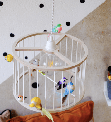 Lustr LAKALUK Birdcage bílý malý | Stylové doplňky pro děti a ženy | Lavly.cz