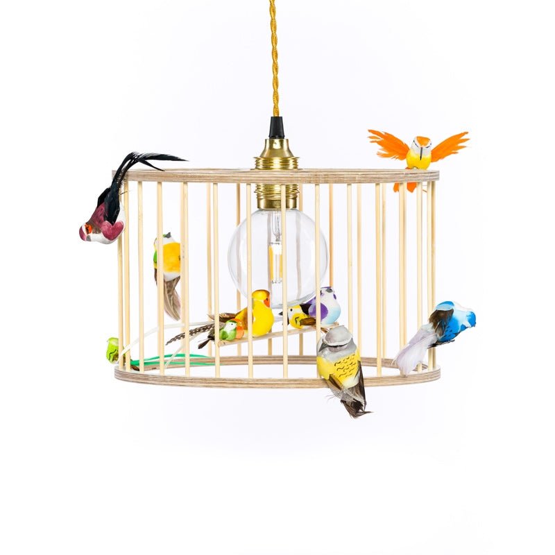 Lustr LAKALUK Birdcage přírodní malý | Stylové doplňky pro děti a ženy | Lavly.cz