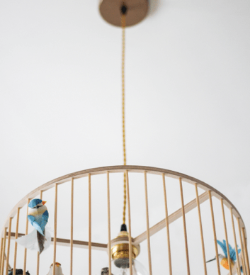 Lustr LAKALUK Birdcage přírodní střední | Stylové doplňky pro děti a ženy | Lavly.cz