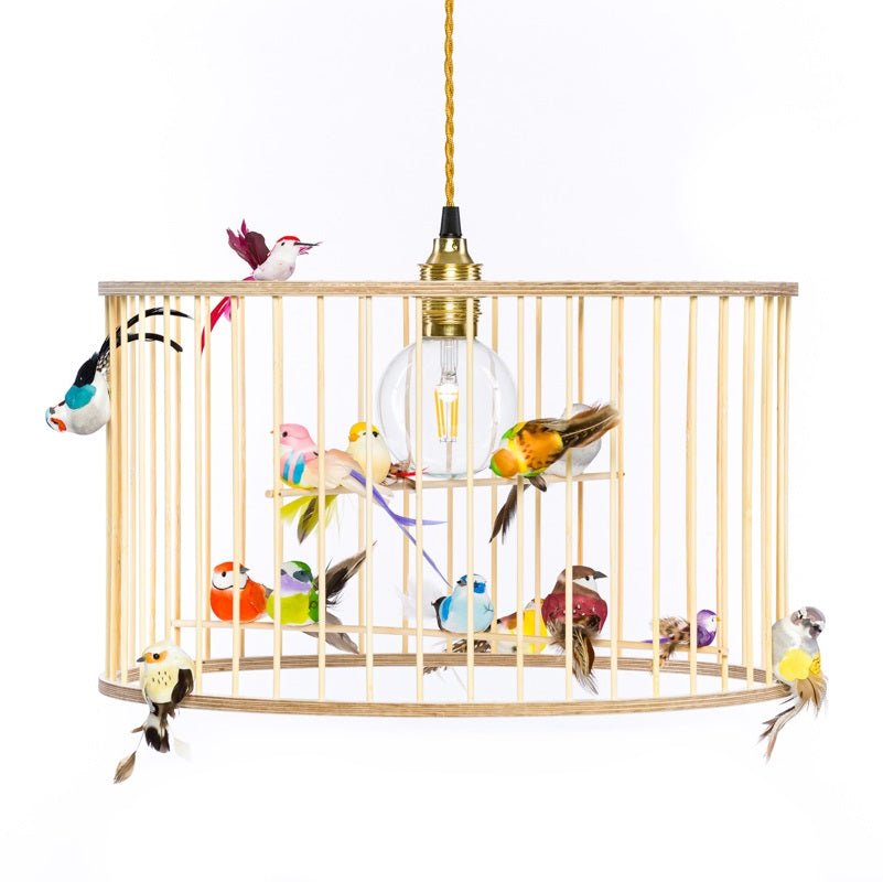 Lustr LAKALUK Birdcage přírodní střední | Stylové doplňky pro děti a ženy | Lavly.cz