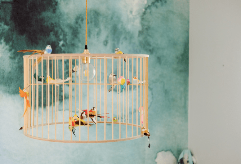 Lustr LAKALUK Birdcage přírodní velký | Stylové doplňky pro děti a ženy | Lavly.cz
