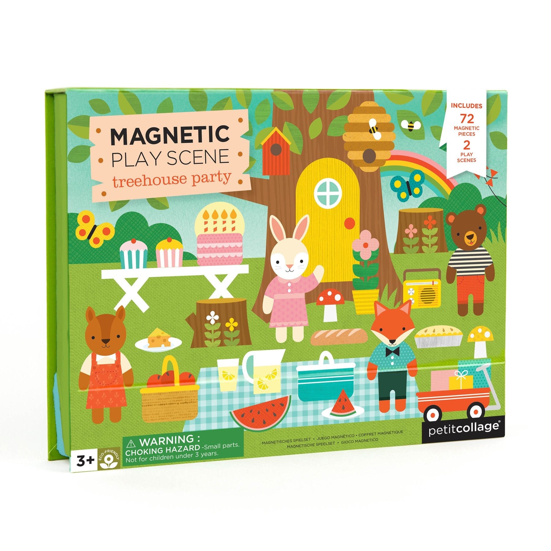 Magnetická tabulka s magnety PETIT COLLAGE Zvířátka | Stylové doplňky pro děti a ženy | Lavly.cz