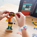 Magnetické převlékací postavičky PETIT COLLAGE - Superhrdinové | Stylové doplňky pro děti a ženy | Lavly.cz