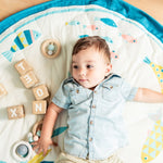 PLAY&GO BABY Hrací podložka / Vak na hračky / Taška - Velryba - Lavly