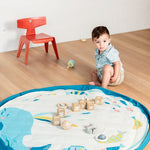 PLAY&GO BABY Hrací podložka / Vak na hračky / Taška - Velryba - Lavly