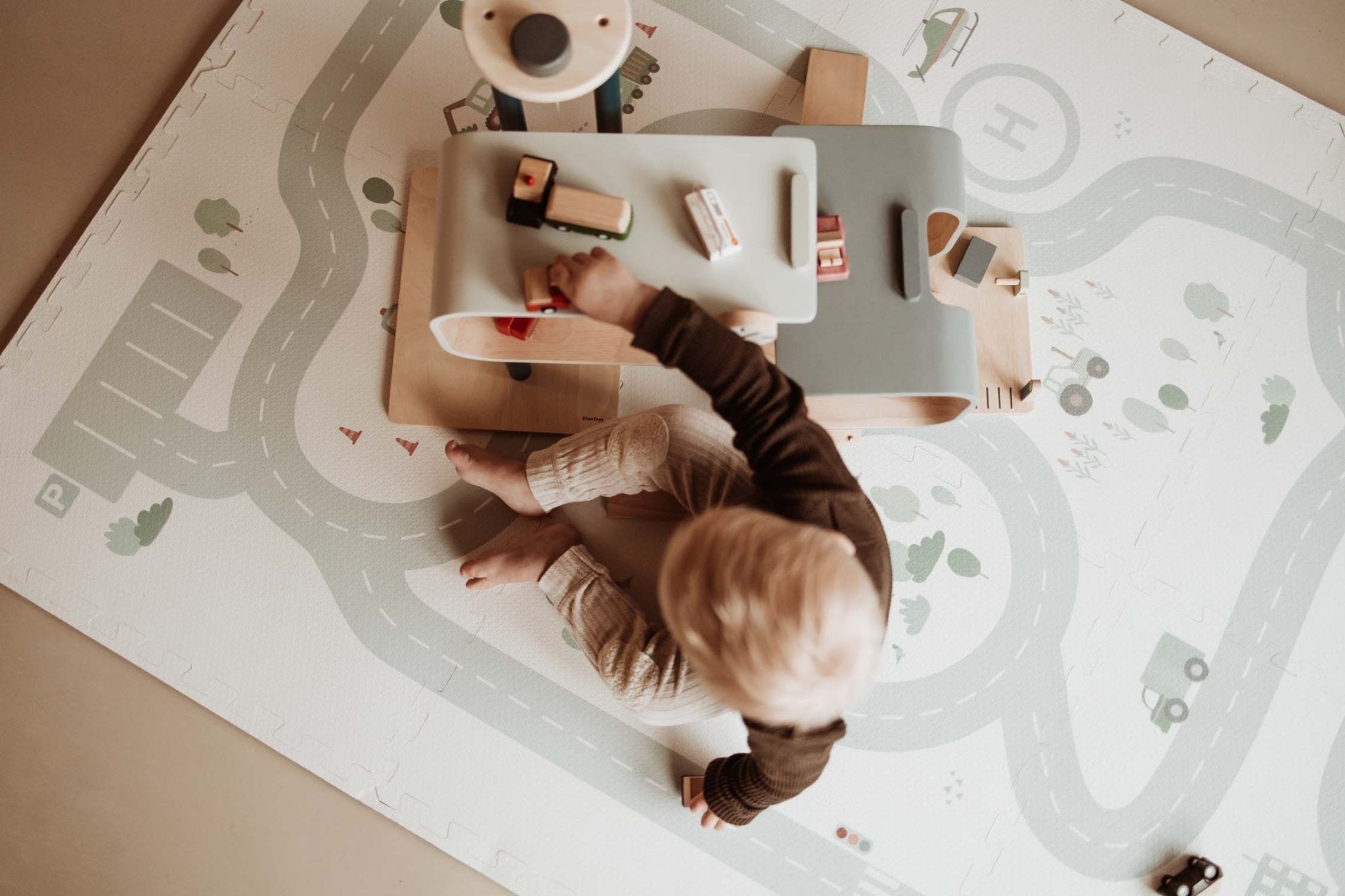 Oboustranná puzzle podložka PLAY&GO Silnice / Ikony | Stylové doplňky pro děti a ženy | Lavly.cz