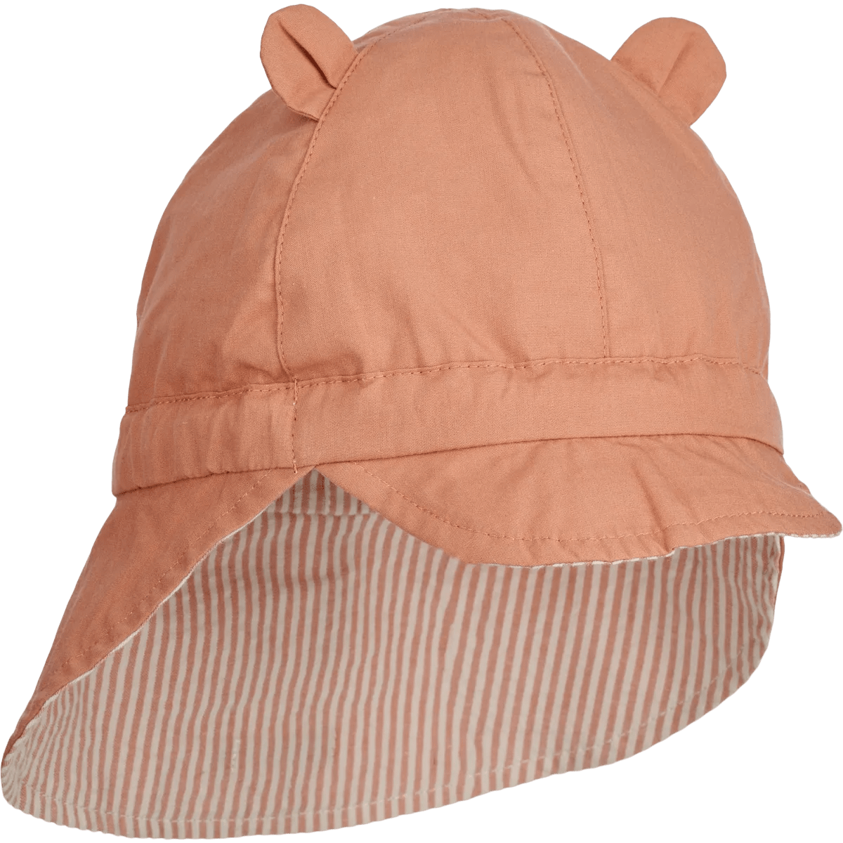 Oboustranný letní klobouk LIEWOOD Gorm Seersucker Proužky Tuscany Rose / Sandy | Stylové doplňky pro děti a ženy | Lavly.cz