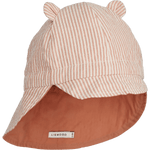 Oboustranný letní klobouk LIEWOOD Gorm Seersucker Proužky Tuscany Rose / Sandy | Stylové doplňky pro děti a ženy | Lavly.cz
