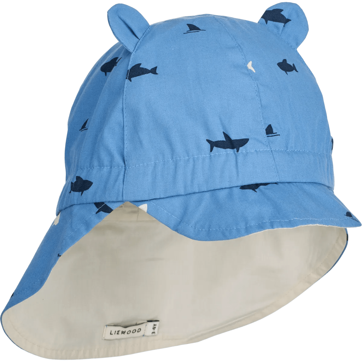 Oboustranný letní klobouk LIEWOOD Gorm Shark / Riverside | Stylové doplňky pro děti a ženy | Lavly.cz