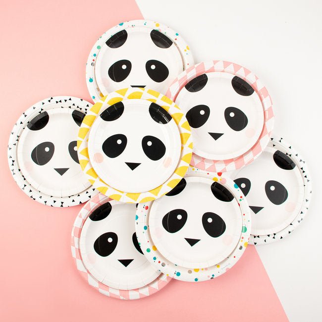 Papírové talíře Mini Panda | Stylové doplňky pro děti a ženy | Lavly.cz