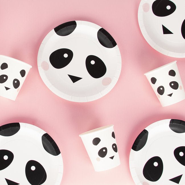 Papírové talíře Mini Panda | Stylové doplňky pro děti a ženy | Lavly.cz
