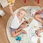 PLAY&GO Vak na hračky - Koleje/medvědi - Lavly