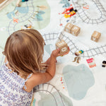 PLAY&GO Vak na hračky - Koleje/medvědi - Lavly