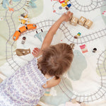PLAY&GO Vak na hračky - Koleje/medvědi - Lavly