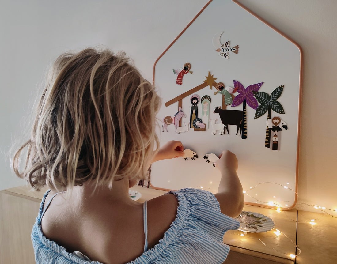 Sada magnetických obrázků Ma Cabane a Reves Adventní kalendář Betlém | Lavly.cz