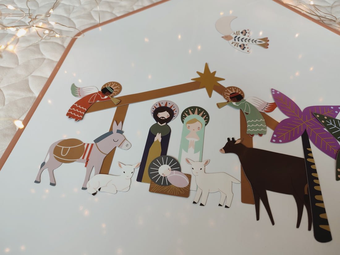Sada magnetických obrázků Ma Cabane a Reves Adventní kalendář Betlém | Lavly.cz