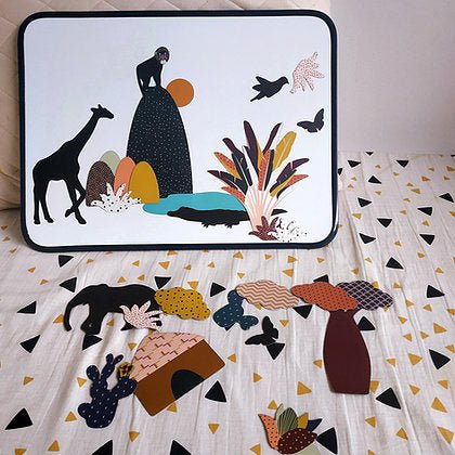 Sada magnetických obrázků Ma Cabane a Reves Afrika | Stylové doplňky pro děti a ženy | Lavly.cz