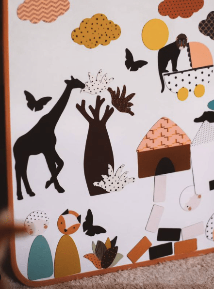 Sada magnetických obrázků Ma Cabane a Reves Afrika | Stylové doplňky pro děti a ženy | Lavly.cz