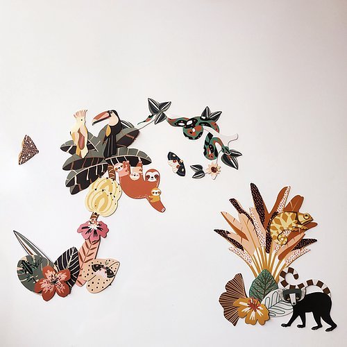 Sada magnetických obrázků Ma Cabane a Reves Džungle | Lavly.cz