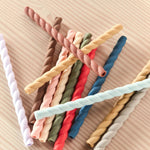 Set šesti silikonových brček OYOY Mellow Caramel / Blue | Stylové doplňky pro děti a ženy | Lavly.cz