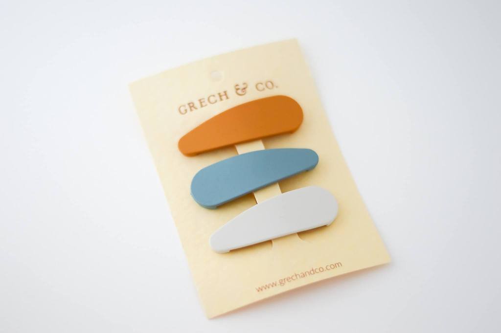Sponky do vlasů GRECH & CO. Golden, Light Blue, Buff | Stylové doplňky pro děti a ženy | Lavly.cz