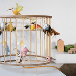 Stolní lampa LAKALUK Birdcage přírodní | Stylové doplňky pro děti a ženy | Lavly.cz