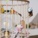 Stolní lampa LAKALUK Birdcage přírodní | Stylové doplňky pro děti a ženy | Lavly.cz