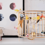 Stolní lampa LAKALUK Birdcage přírodní | Stylové doplňky pro děti a ženy | Lavly.cz