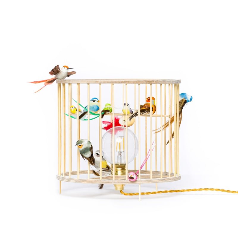 Stolní lampa LAKALUK Birdcage přírodní | Stylové doplňky pro děti a ženy | Lavly.cz