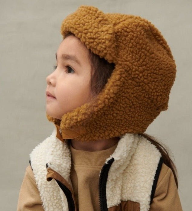 Teddy ušanka LIEWOOD Bravo Golden Caramel | Stylové doplňky pro děti a ženy | Lavly.cz