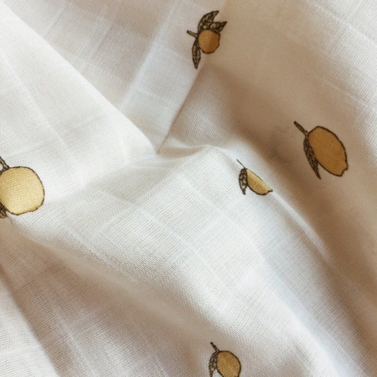 Tři mušelínové pleny KONGES SLOJD Lemon | Stylové doplňky pro děti a ženy | Lavly.cz