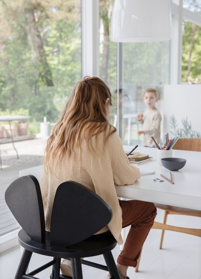 Vysoká židle Nofred Mouse Junior Černá | Stylové doplňky pro děti a ženy | Lavly.cz