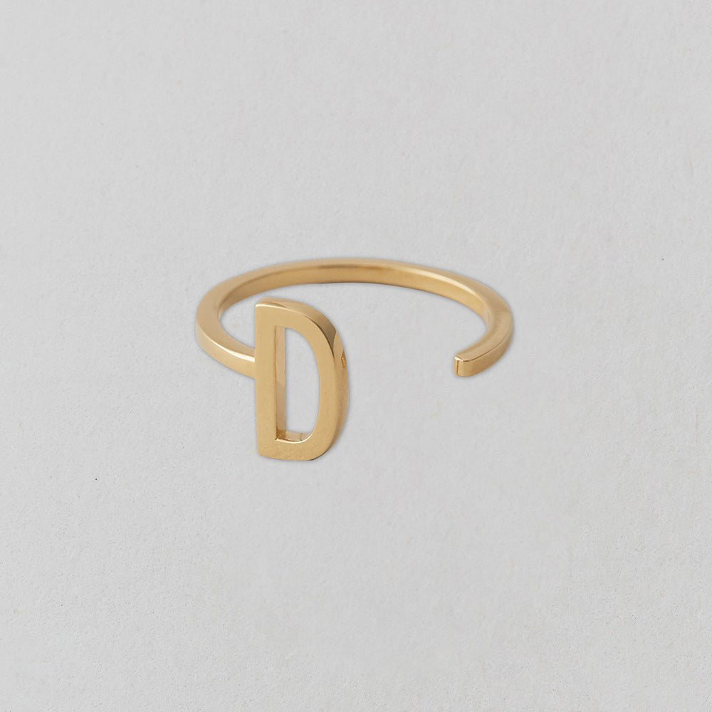 Zlatý prsten Písmeno A - Z - DESIGN LETTERS | Stylové doplňky pro děti a ženy | Lavly.cz