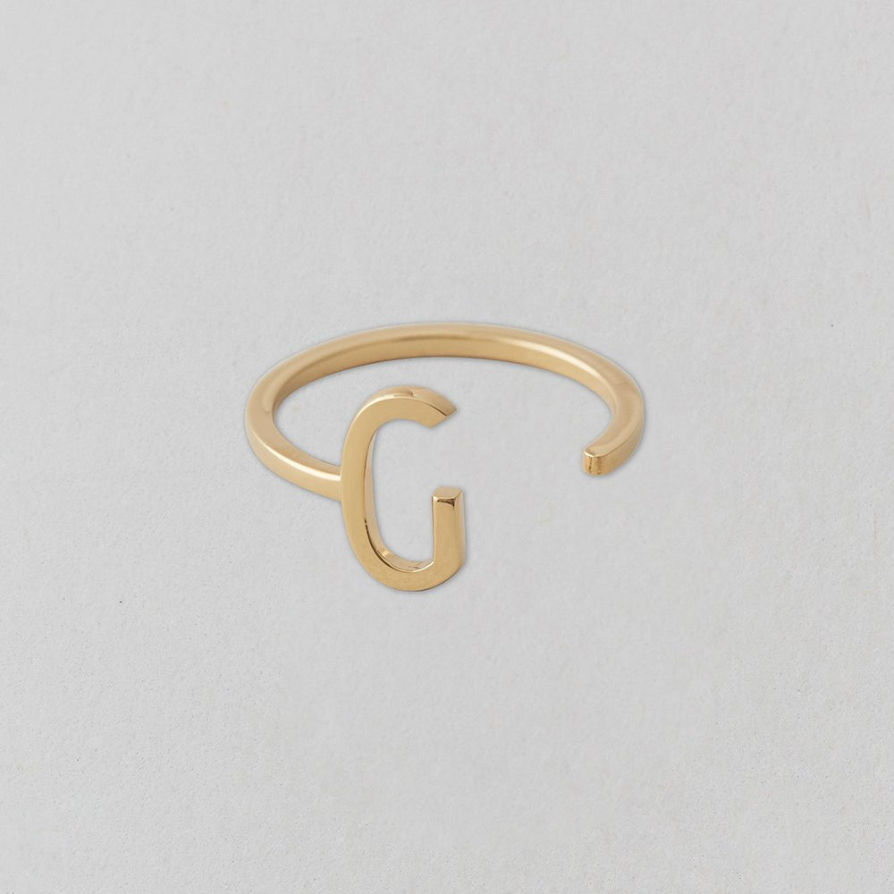Zlatý prsten Písmeno A - Z - DESIGN LETTERS | Stylové doplňky pro děti a ženy | Lavly.cz