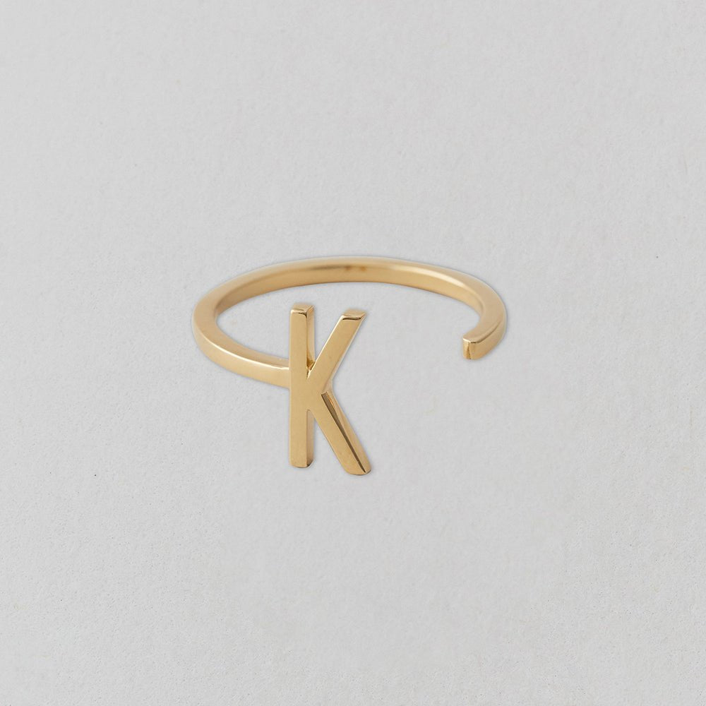 Zlatý prsten Písmeno A - Z - DESIGN LETTERS | Stylové doplňky pro děti a ženy | Lavly.cz