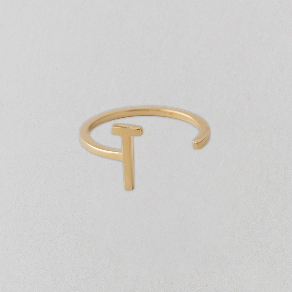 Zlatý prsten Písmeno A - Z - DESIGN LETTERS | Stylové doplňky pro děti a ženy | Lavly.cz